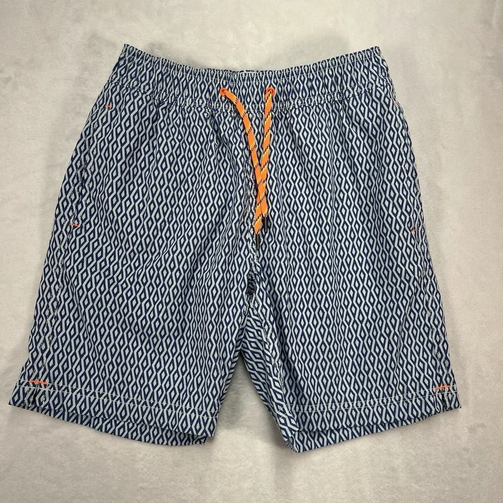 J Crew Crewcuts Swim Trunks Boys 12 Coastal Beach Summer Pool